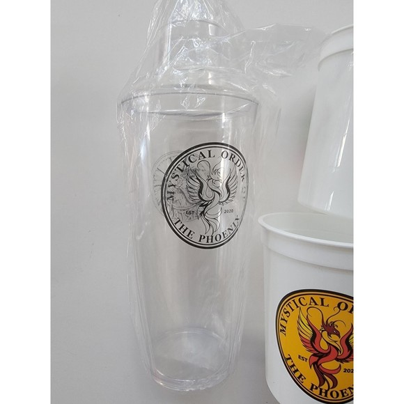 Mardi Gras Mystical Order of the Phoenix Cups Bar Drink Mixer Party New Orleans - Picture 2 of 7